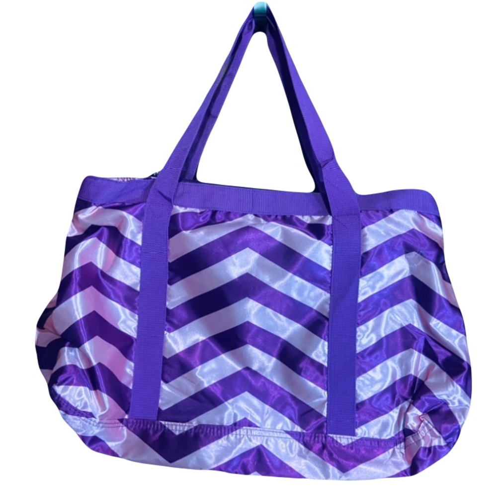 Yoga Lotus Purple and Pink Tote Bag with Spacious Design - Picture 3 of 6